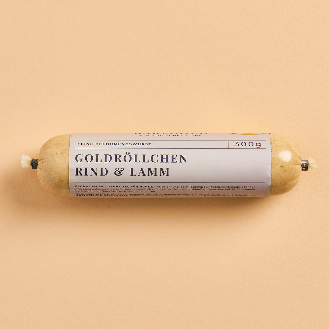 Goldröllchen Rind & Lamm 300 g Rolle
