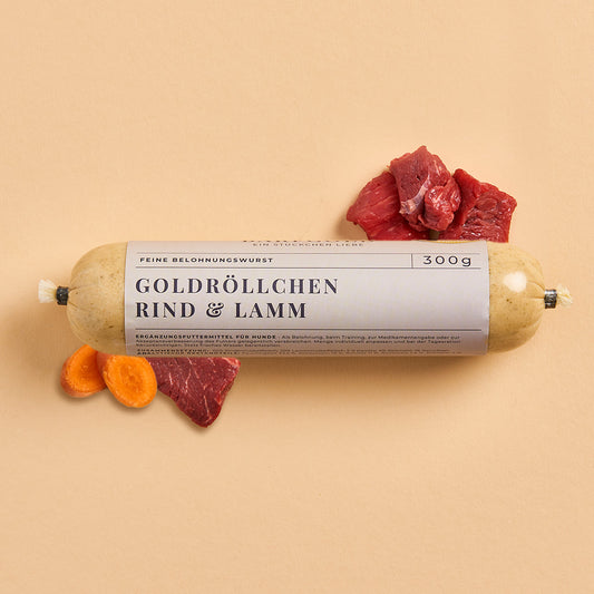 Goldröllchen Rind & Lamm 300 g Rolle
